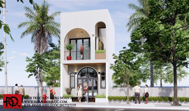 Thiết kế nhà Phan Thiết, Xây nhà trọn gói Phan Thiết, Thi công nhà trọn gói Phan Thiết, Thiết kế Thi công nội thất Phan Thiết Bình Thuận, Công ty Xây dựng Bình Thuận, Thiết kế nhà Bình Thuận, Xây nhà trọn gói Bình Thuận. Thiết kế nhà phố hiện đại 1 trệt 1 lầu tại Phan Thiết _ MS 16